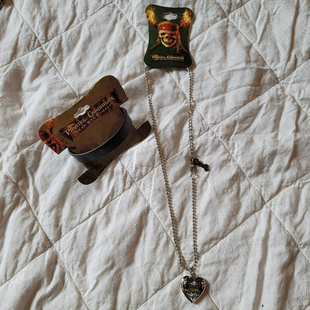Pirates of the Caribbean Dead Man's Chest Will Turner Locket and Pirate Bracelet